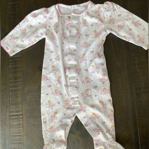 Kissy Kissy ballerina print footie